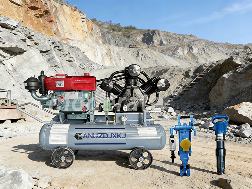 air compressor and rock drill air compressor and rock drill